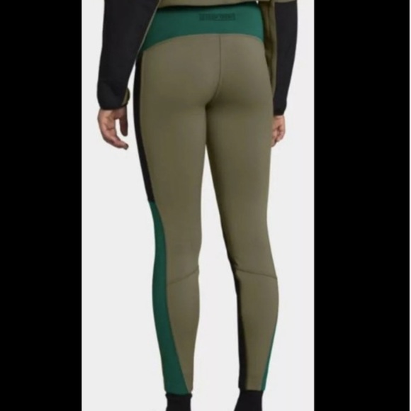 NWOT North Face Womens Steep Tech High Rise Flece Tights/Leggings Green/Black S - Picture 12 of 15